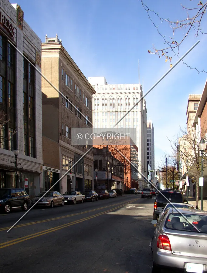 Looking north along from Sycamore Street