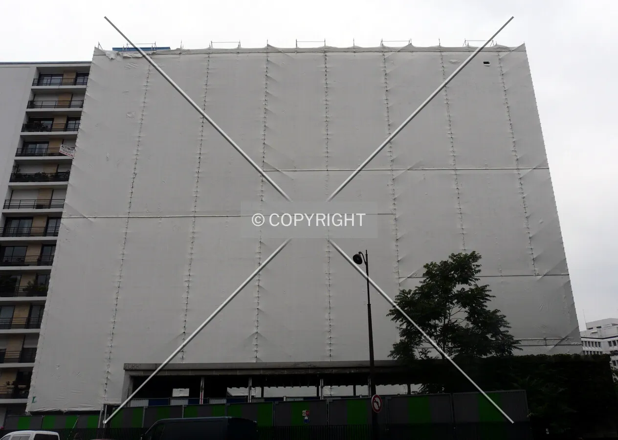 The south side during reconstruction
