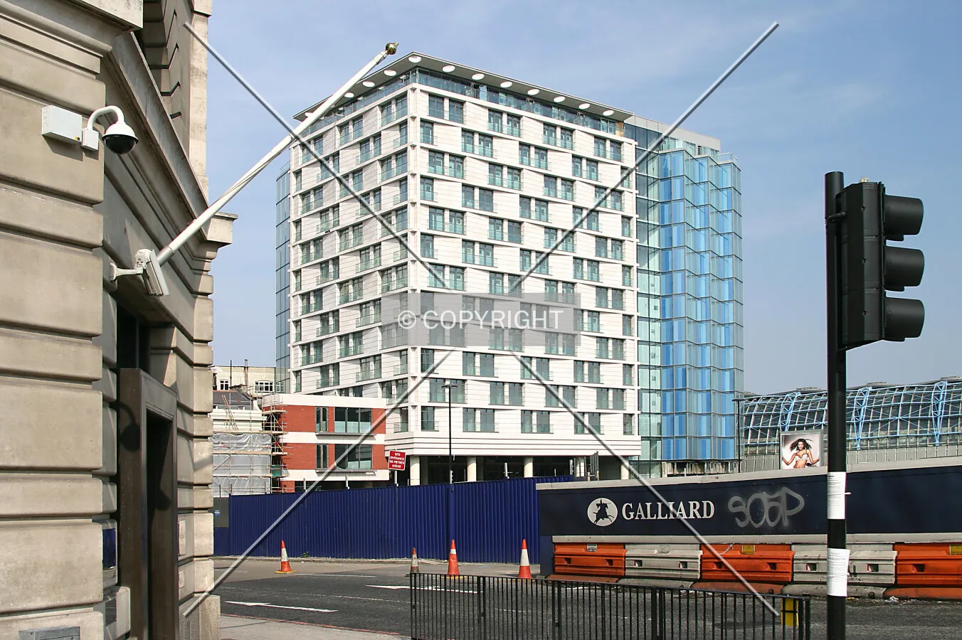 View northeast from Westminster Bridge Road