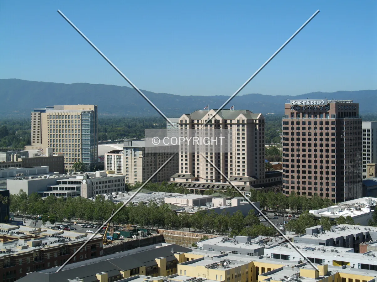 Looking southwest from City Hall