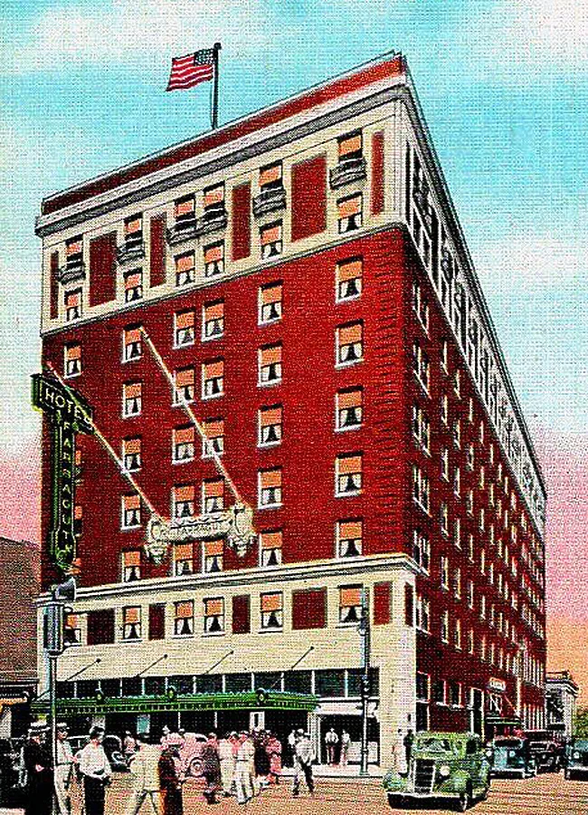 Vintage view from the southwest
