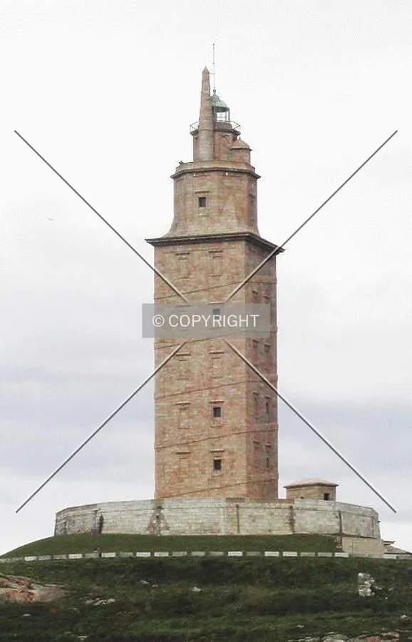 View of the lighthouse from Casa de los Peces
