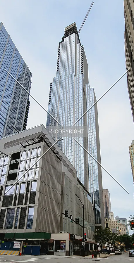 Southwest view during construction; July 17, 2021