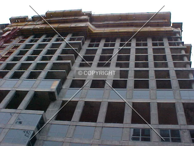 Looking up at the southern facade