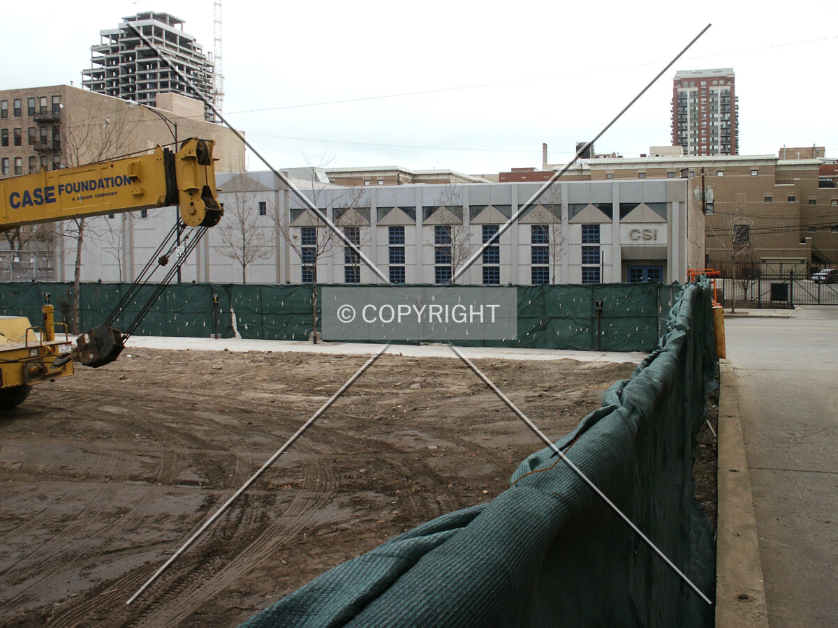 Southeast corner of the site