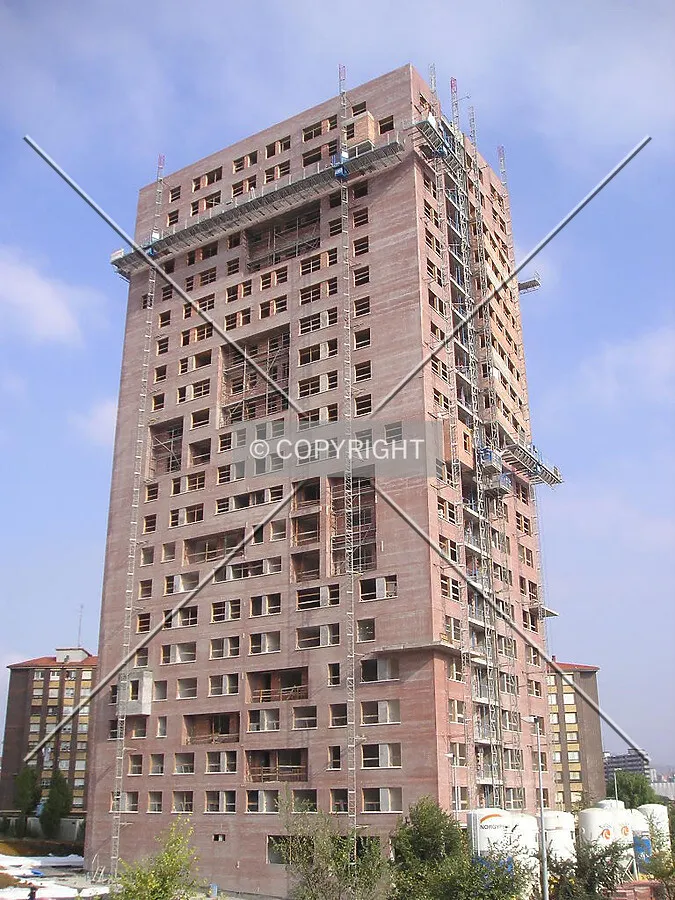 View of the south facade from Megapark