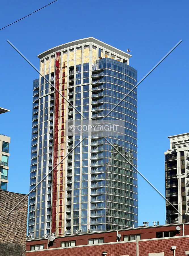 View to the northeast from Michigan Avenue