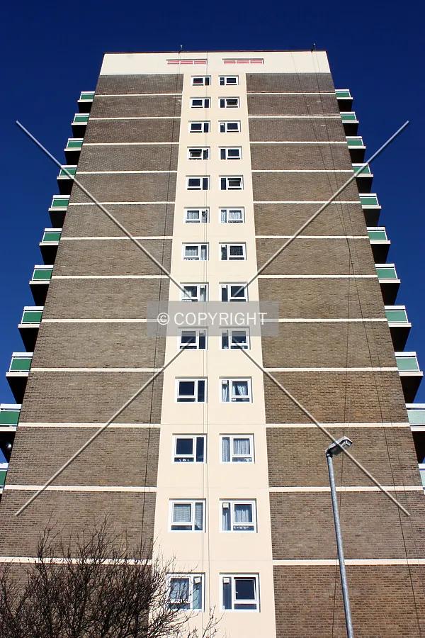 Looking north