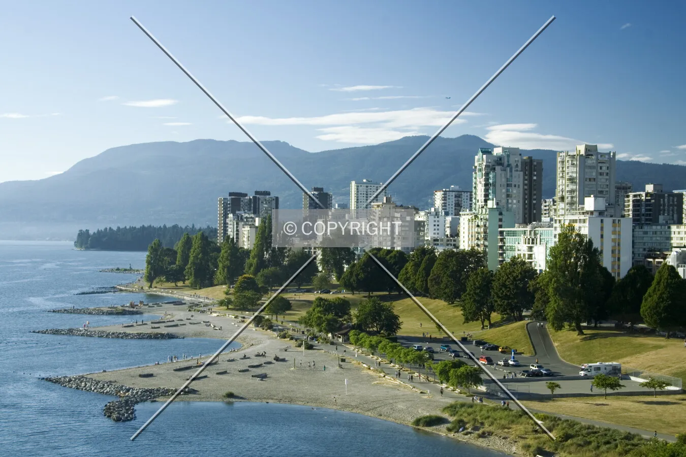 West End skyline from Burrard Bridge