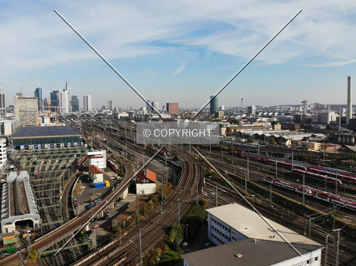 Rail tracks at Frankfurt Hauptbahnhof