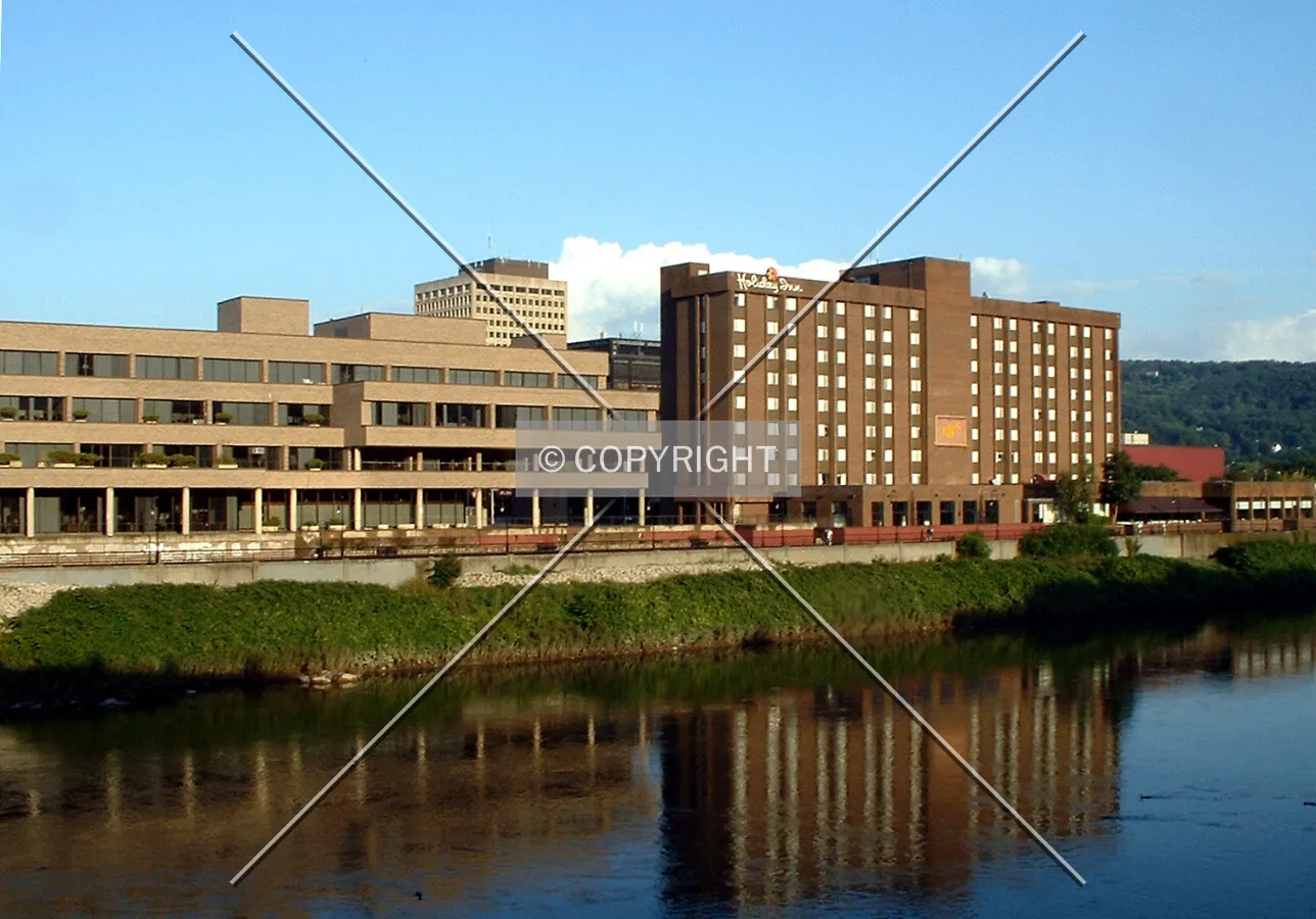 View from the northwest across the Chenango River