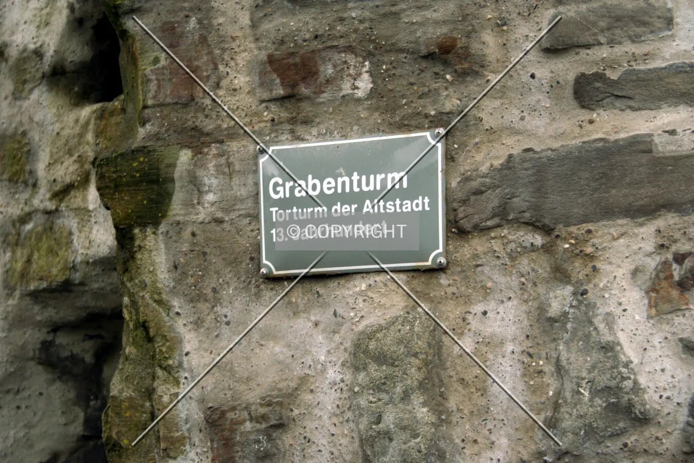 Sign inside the gateway