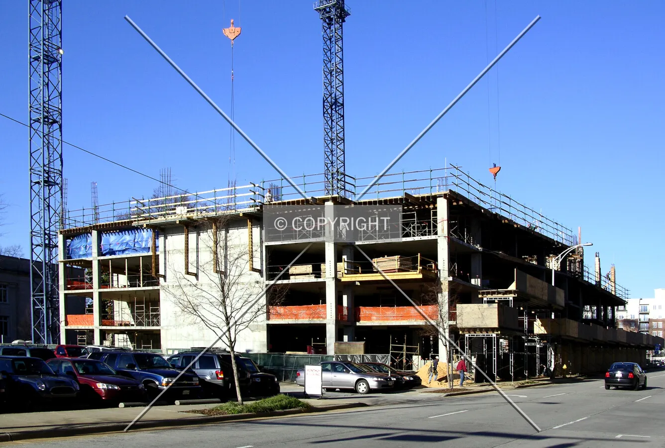 Looking north from West 4th Street