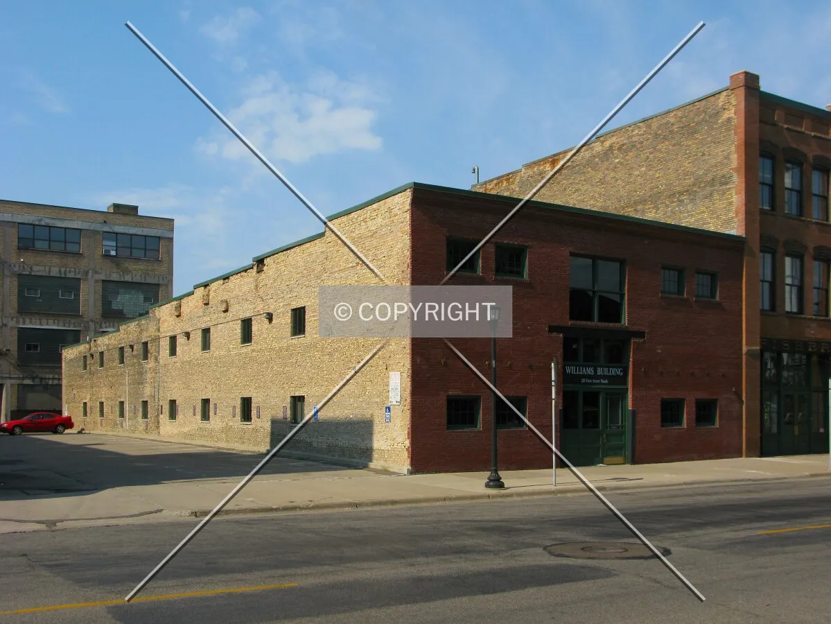 View to the west across 1st Street North