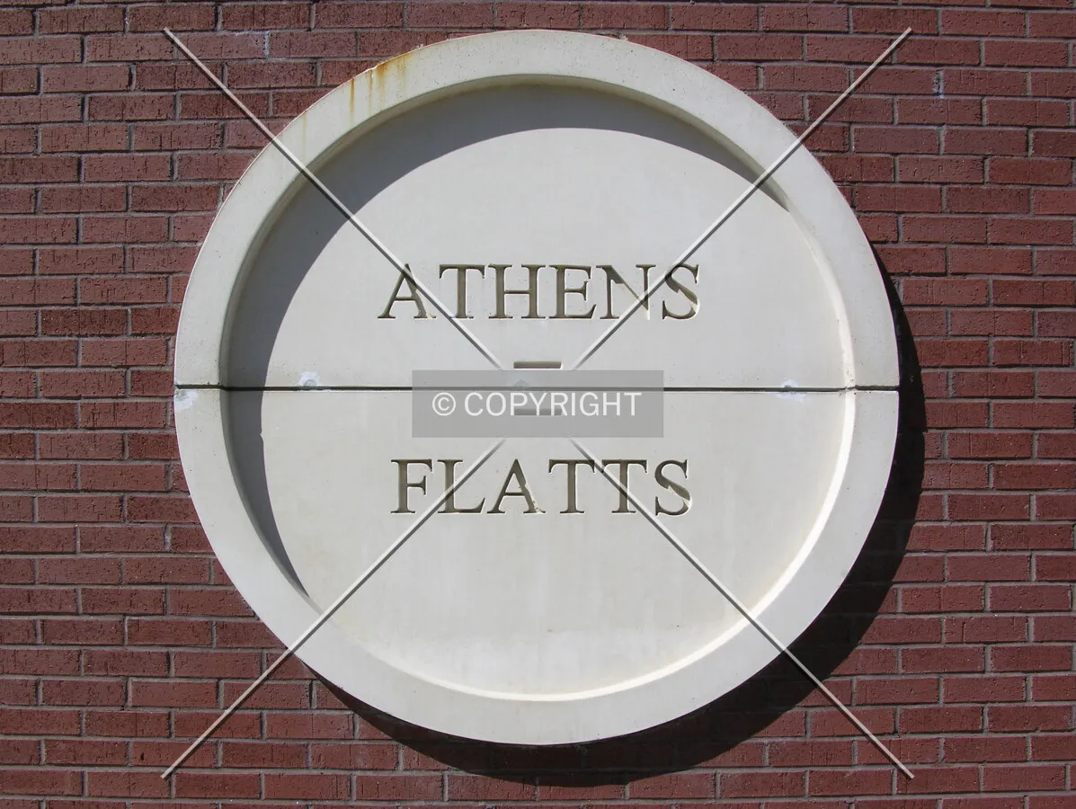Signage on the southeast corner