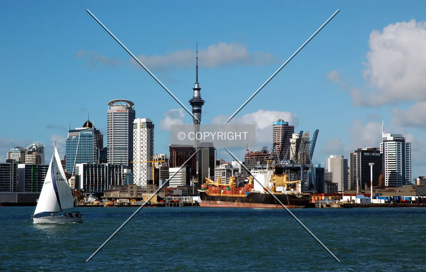 The Auckland skyline