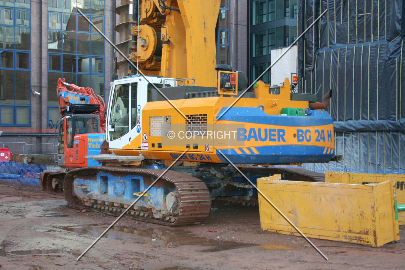 View of construction equipment