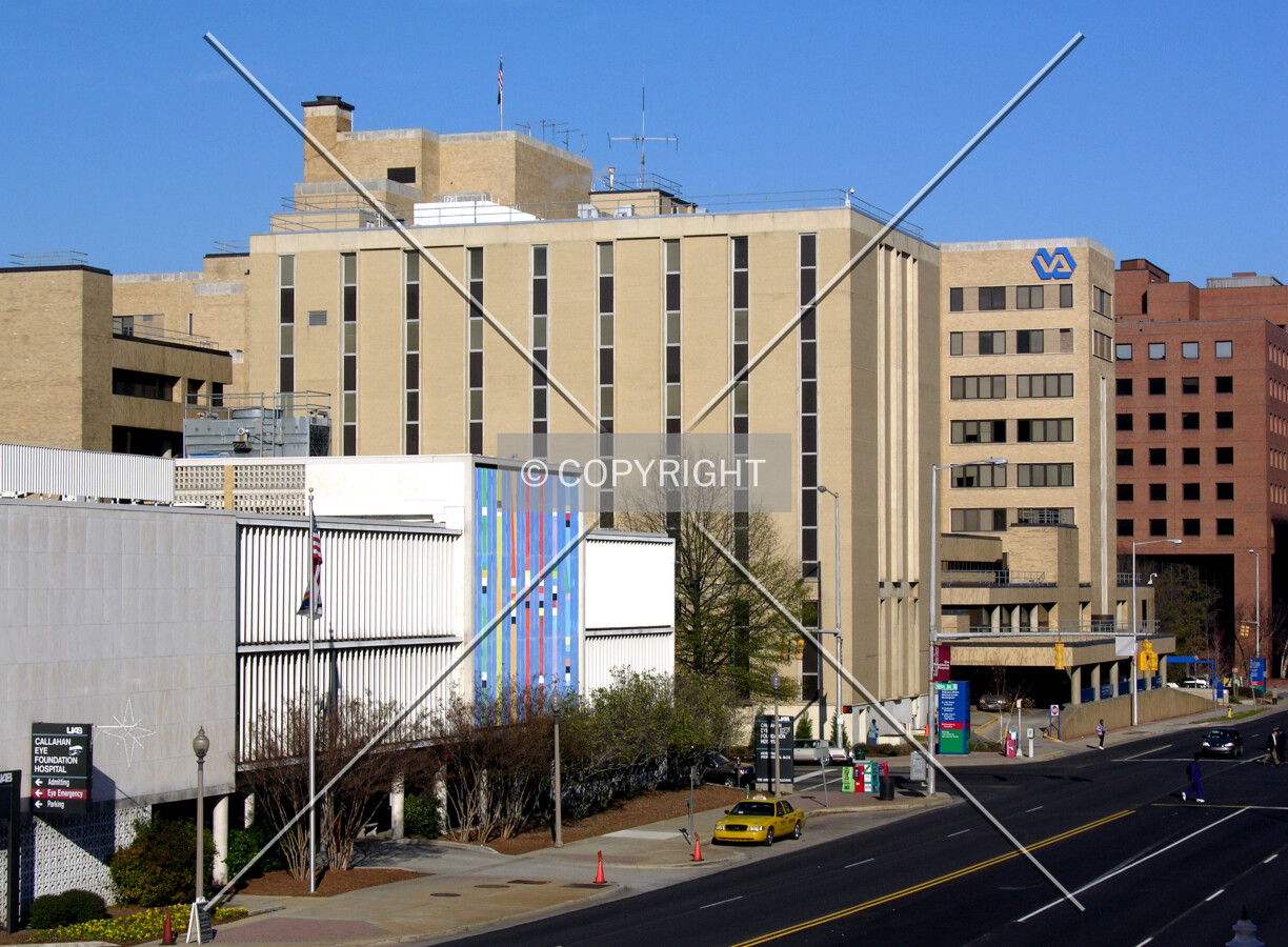From the southwest across University Boulevard