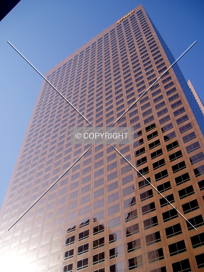 Looking up from the south on South Grand Avenue