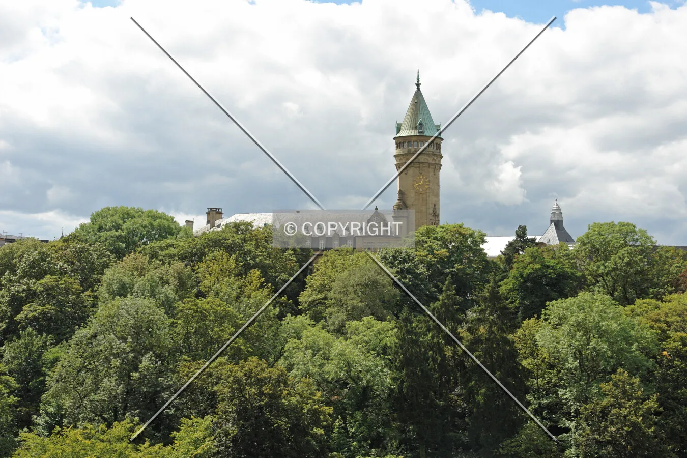 Historic building with tower
