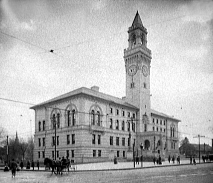 View from the northwest across Main Street
