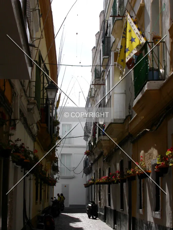 Typical street in the old town