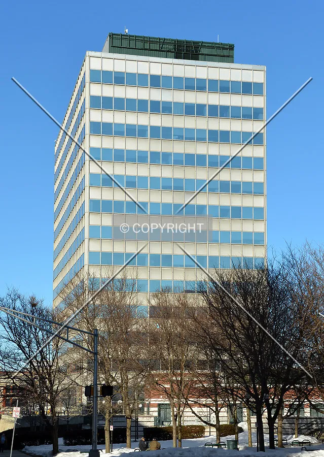 View from the southwest on Ward Street