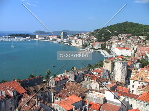 Split Harbour viewed from the Bell Tower