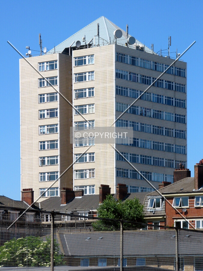 View from near Morpeth Street to the east