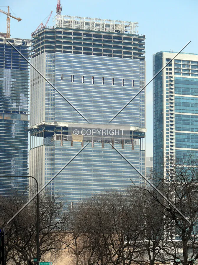 View to the northeast from Michigan Avenue