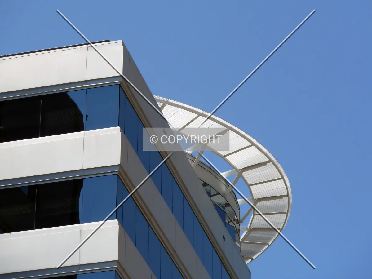 Detail of top floors