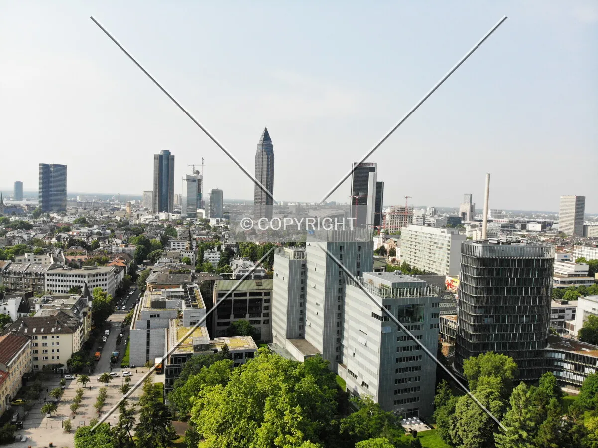 View over Frankfurt-Westend
