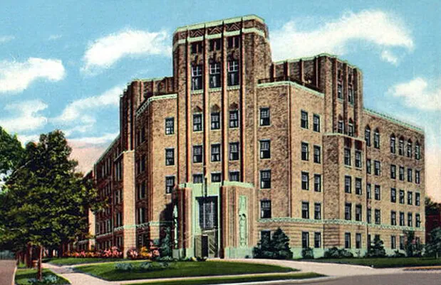 Vintage view from the southwest