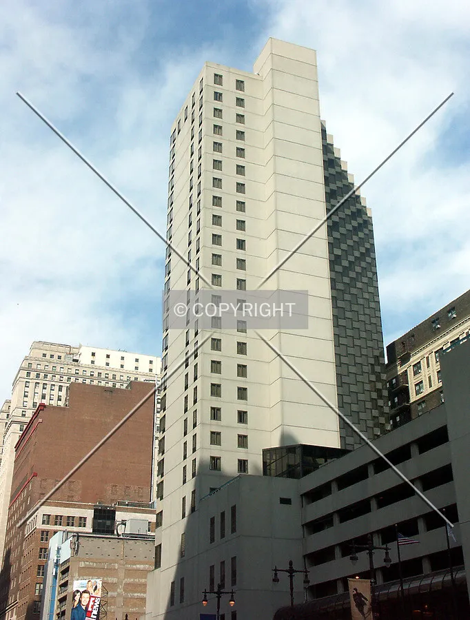 View from southwest across S. Broad Street