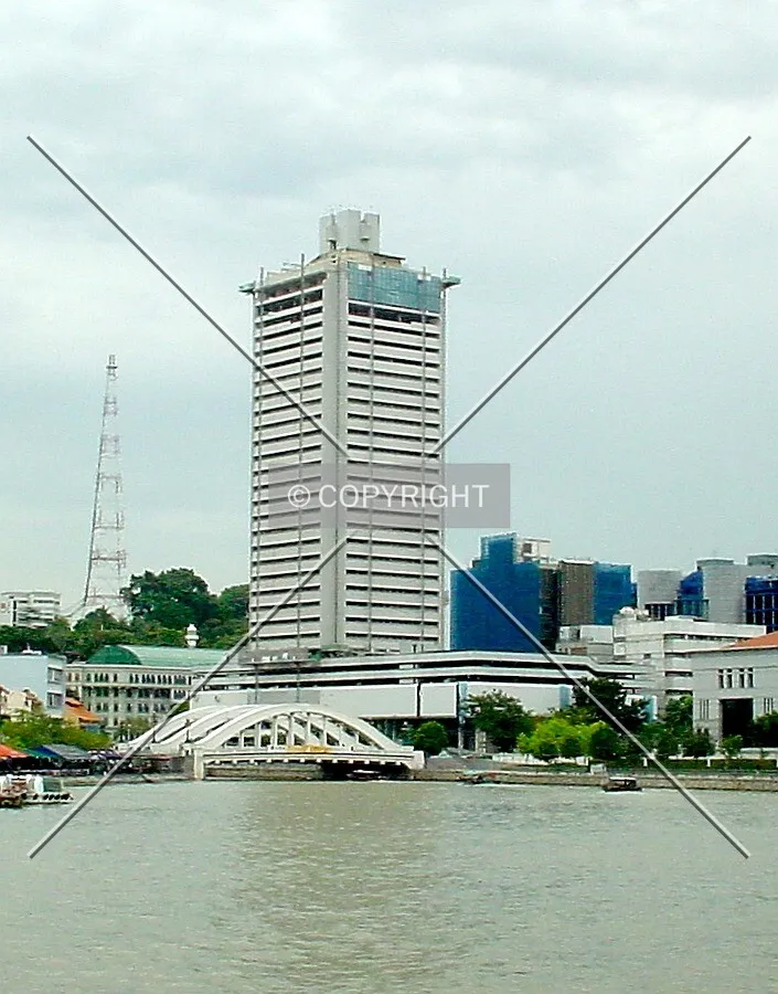 View from south bank of the Singapore River