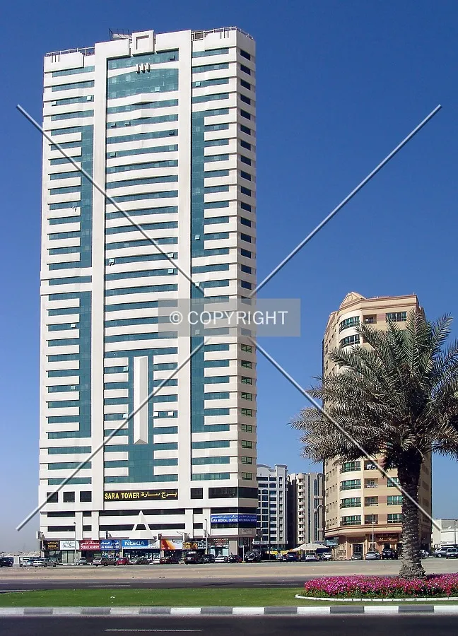Front view from across Corniche Road