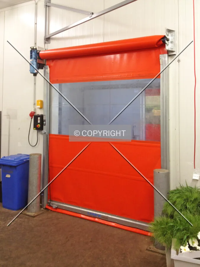 A gate of a cold store