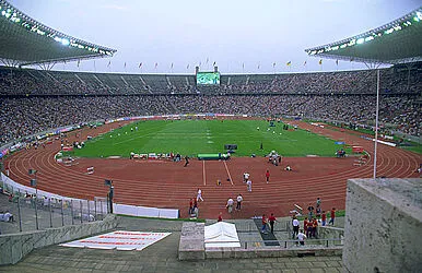 View during a football match