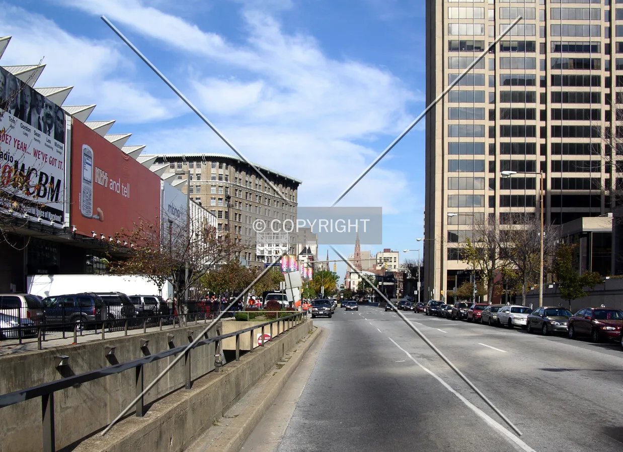 Looking north from Lombard Street