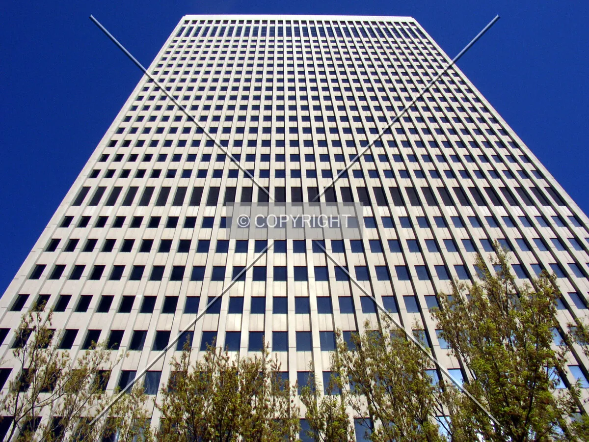 Looking up the eastern façade from South College Street below