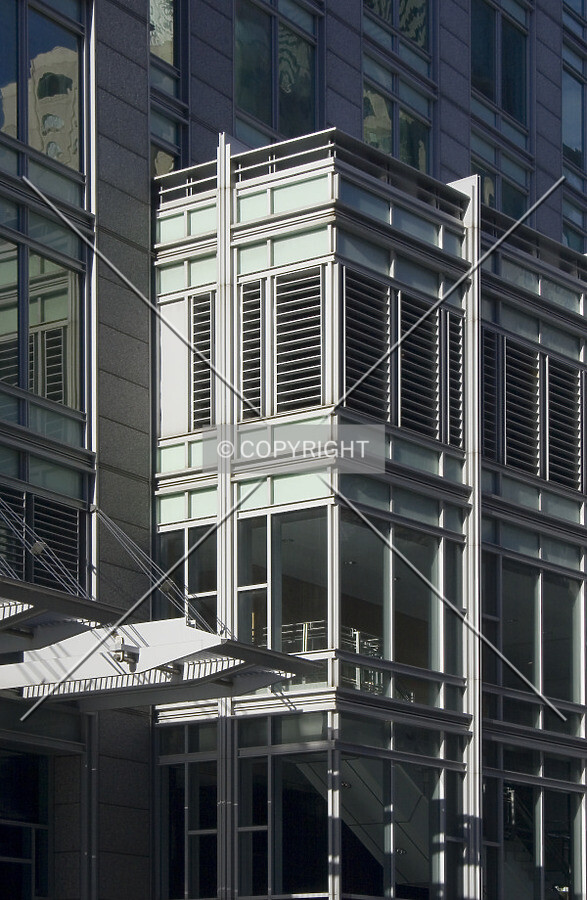 Facade detail over the southeast entrance
