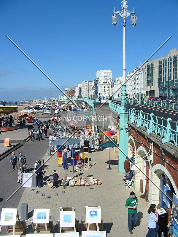 View west along Brighton's seafront