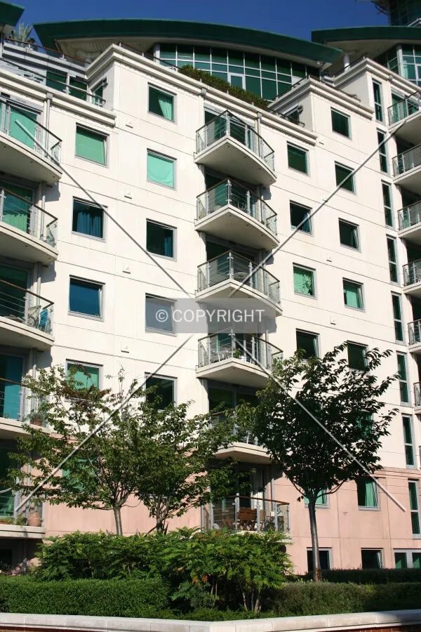 View of the lower apartments