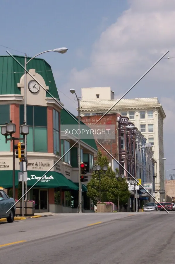 Looking north on 6th Street
