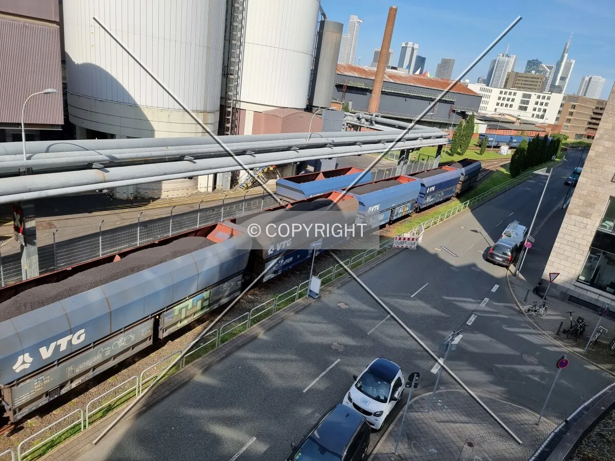 Coal train in Frankfurt