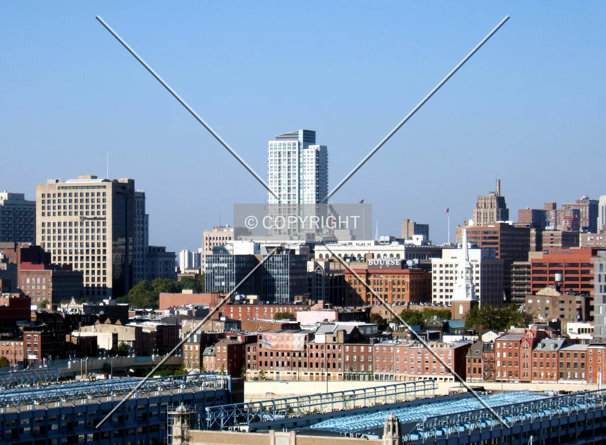 View from the northeast on the skyline