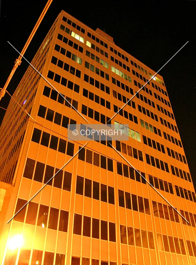 Northwestern view at night