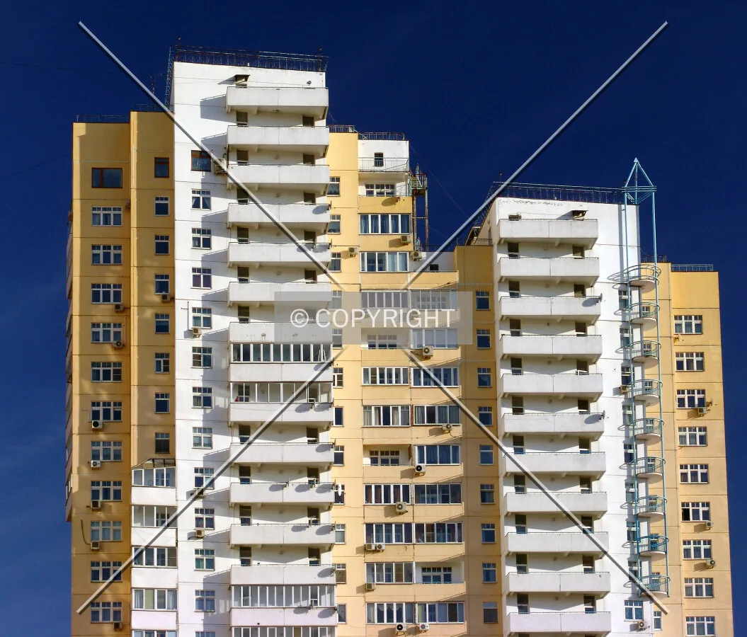 The upper floors as seen from the west