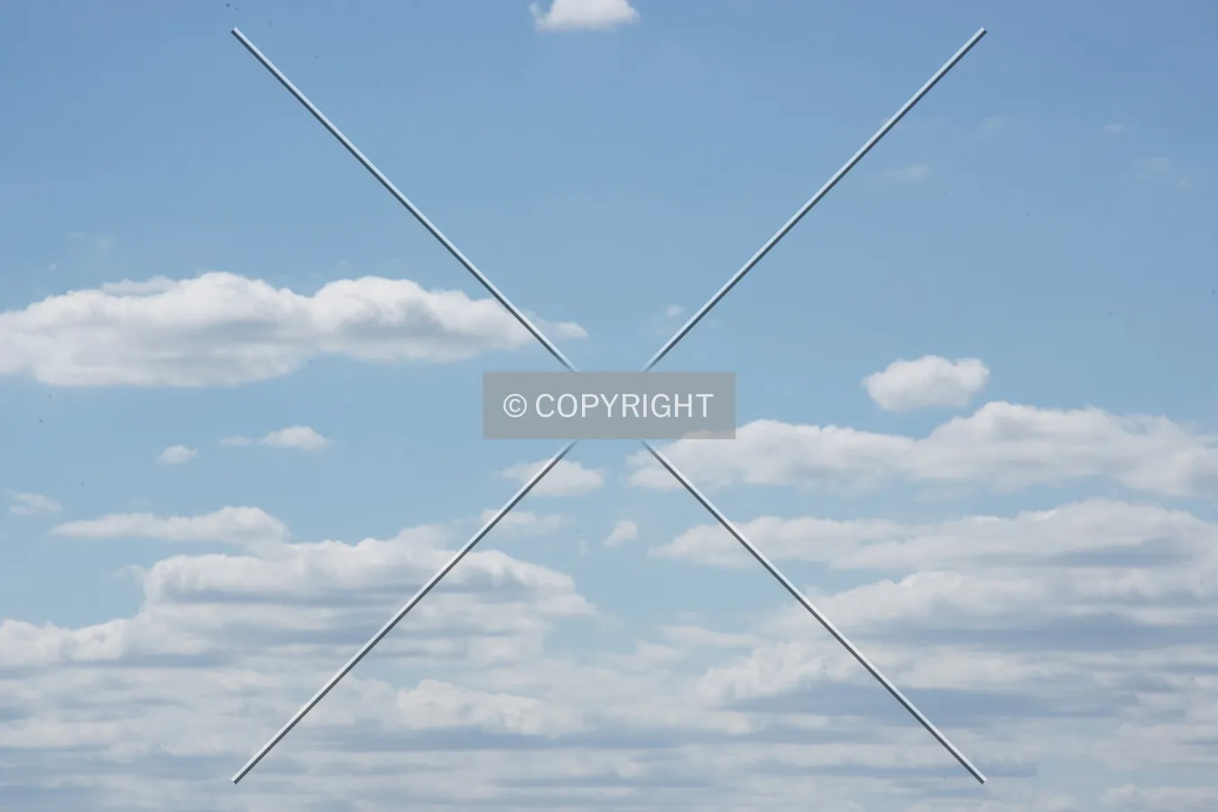 A cloud on a blue sky