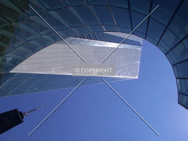 Looking up the front edge, with the John Hancock Center to the side